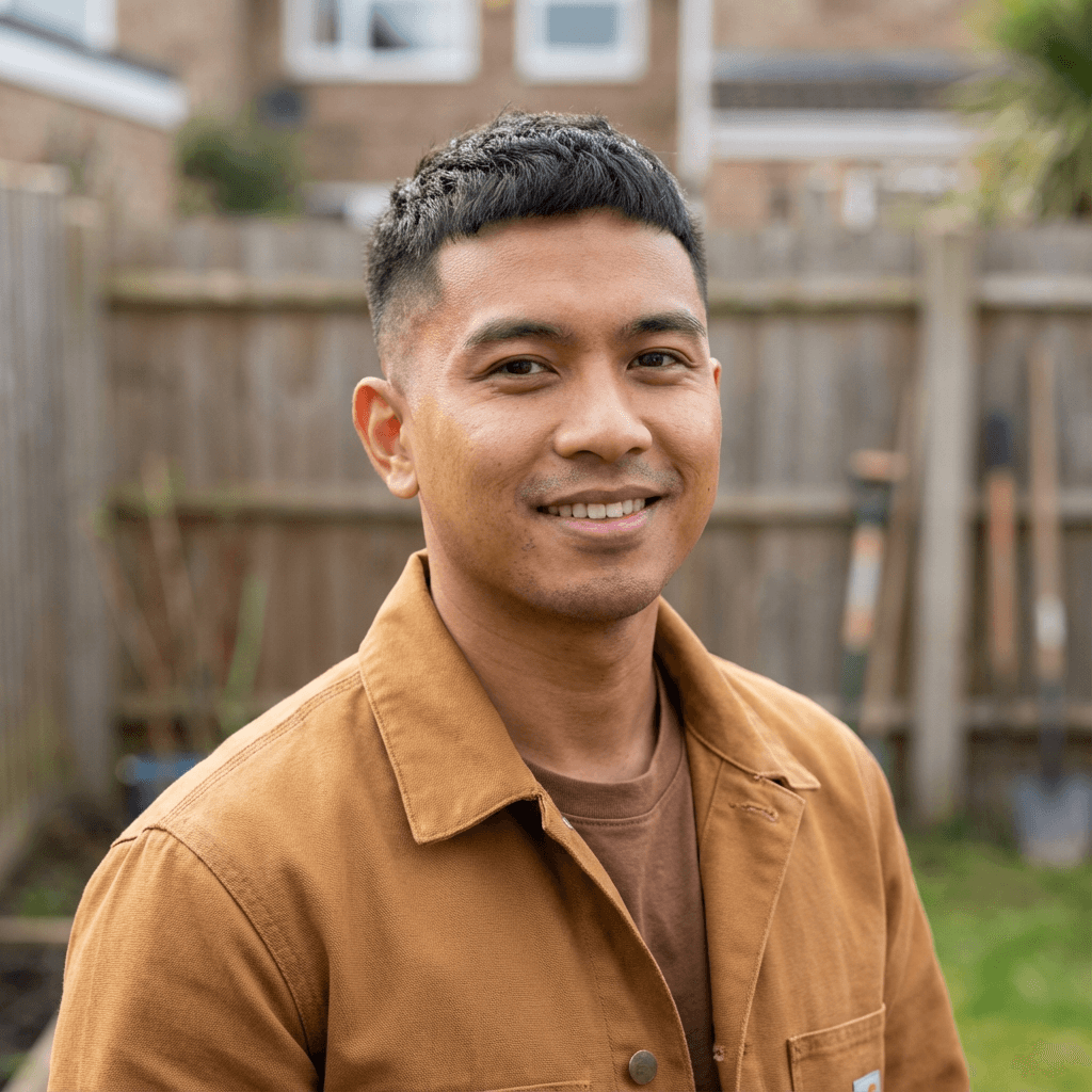 David Nguyen, homeowner in his new house