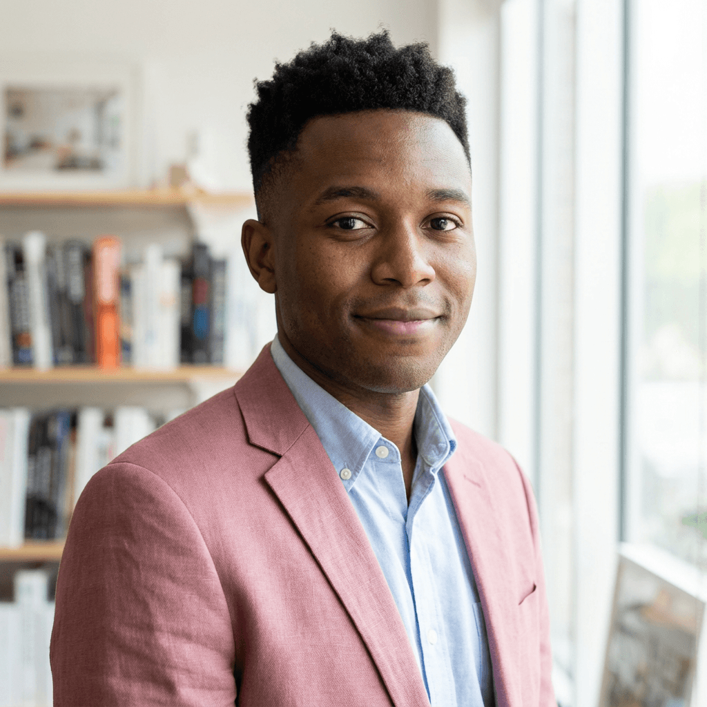David Okafor in a professional setting